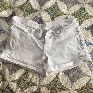 White shorts.